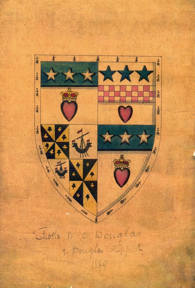Crest of Sholto Douglas Campbell of Douglas Support