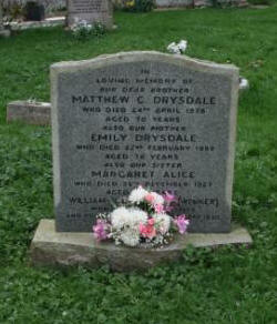 Drysdale gravestone