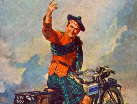 Douglas Motorcycle postcard