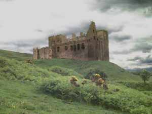 Crichton Castle from below