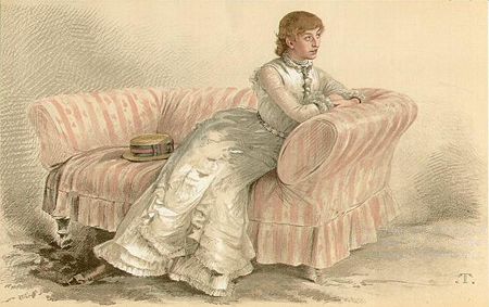 Lady Florence Dixie by Thobald Chartran, from Vanity Fair, 5 January 1884