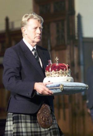 The Duke wearing a Douglas tartan kilt
