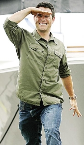 Sticky Situations: Jeff Douglas, host of History Television�s Things That Move, has found himself swimming with the coast guard and following garbage men. (Photo: Paul Darrow)