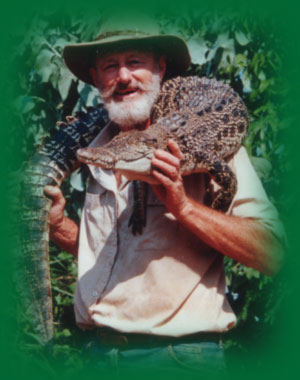 Malcolm with Crocodile