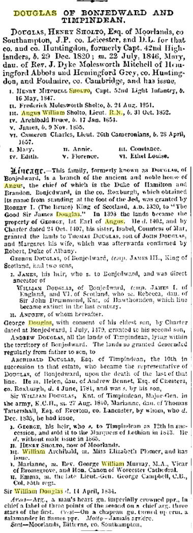 Bonjedward family history