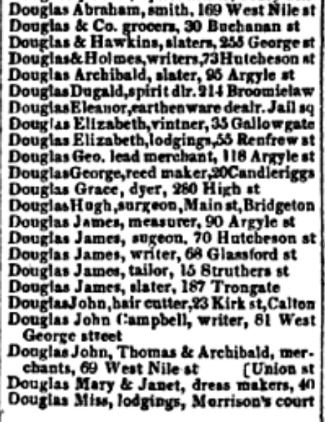Pigot's list, 1837