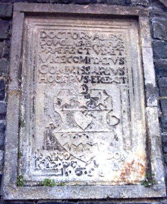 Memorial to Dr Alex douglas