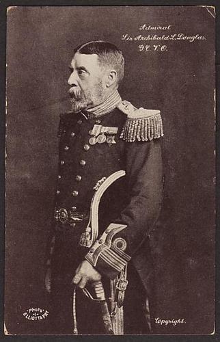 POSTCARD ROYAL NAVY ADMIRAL SIR ARCHIBALD DOUGLAS BORN QUEBEC CANADA 1842