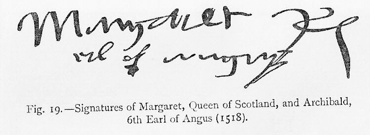 Margaret and Archibald signayures
